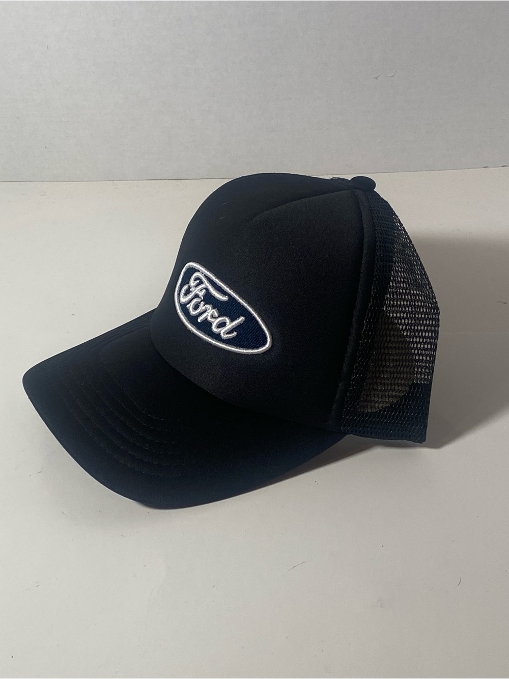 Ford Hat Black Mesh Trucker Snapback New
